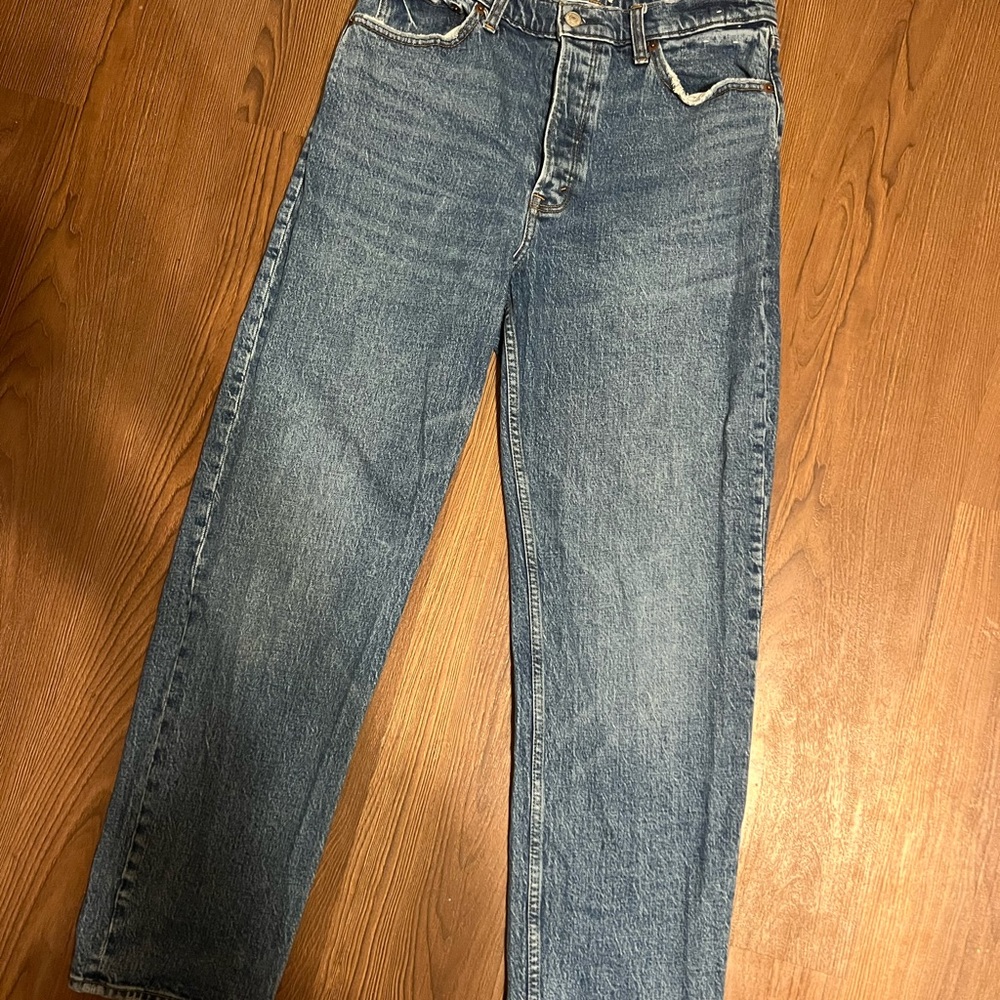 A&F High Rise Dad Jean